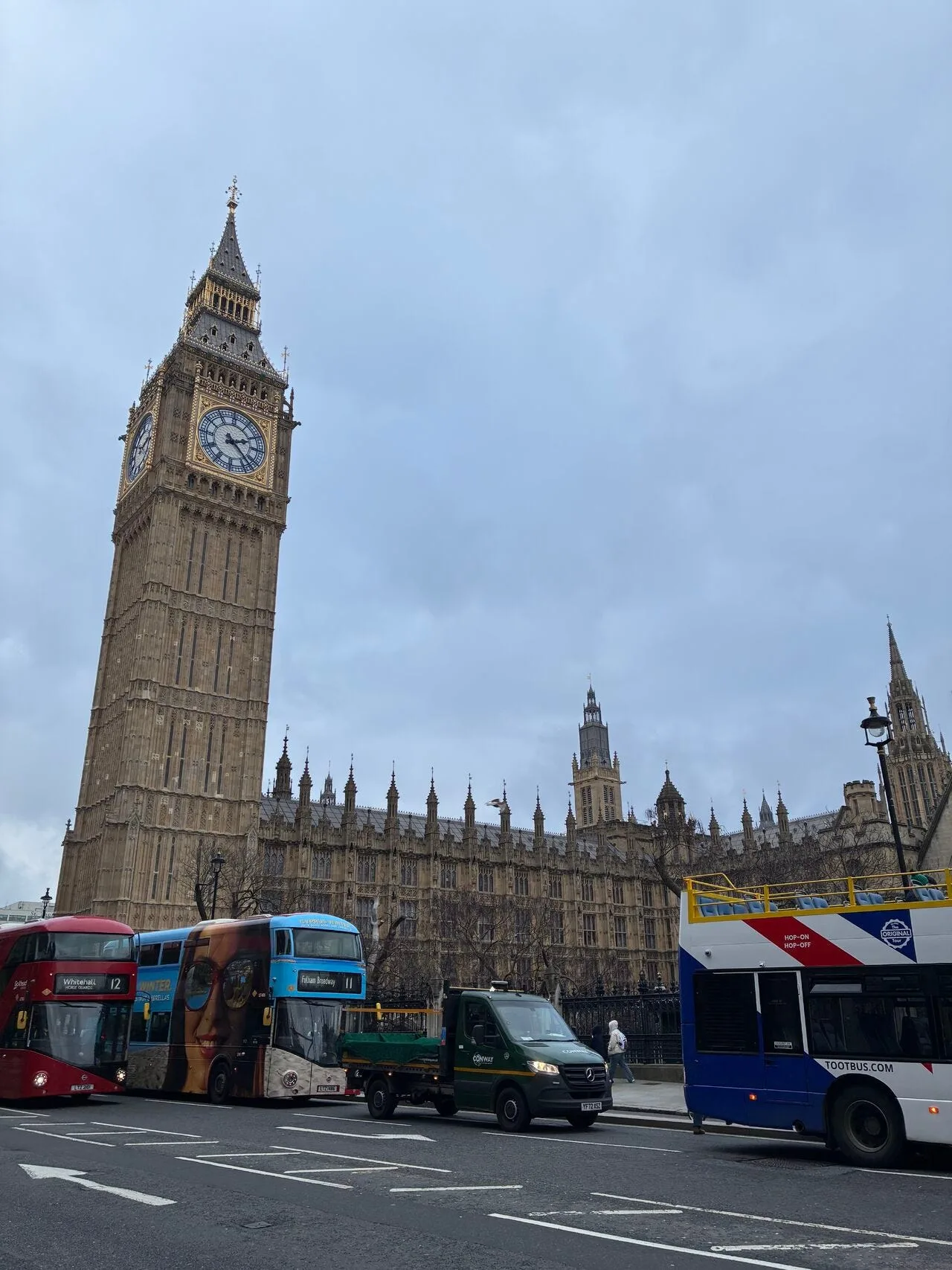 The Palace of Westminster on the morning of the pitch event