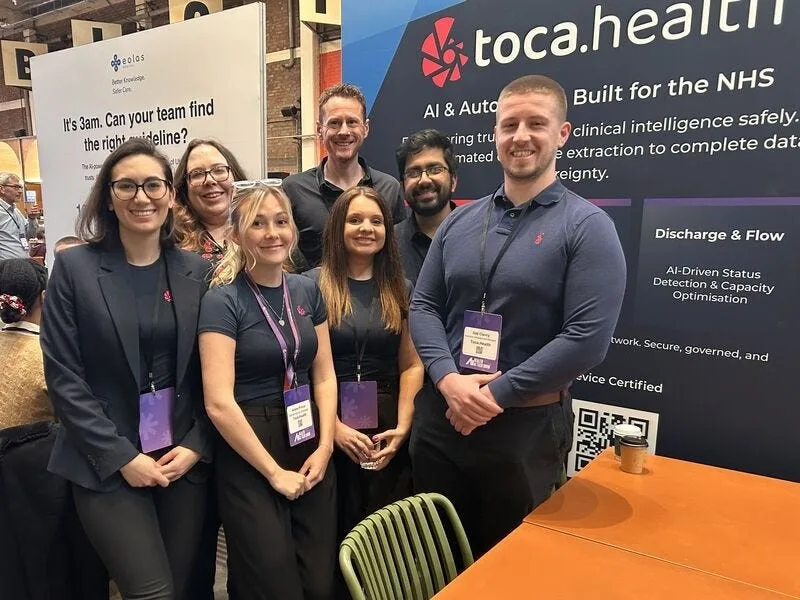 The Toca.health team at Stand 2, Health AI Tech Show
