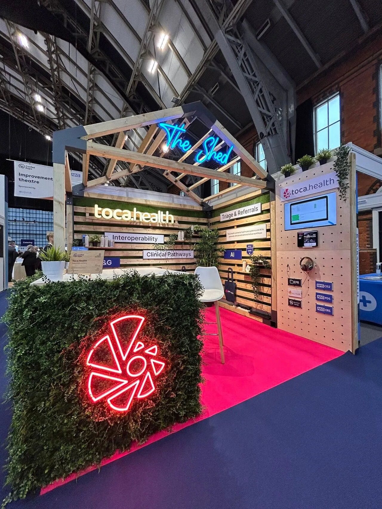 The Shed: Toca.health's stand at NHS ConfedExpo 2026
